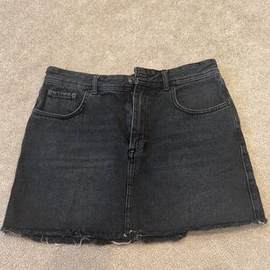 BDG Black Mini Denim Skirt